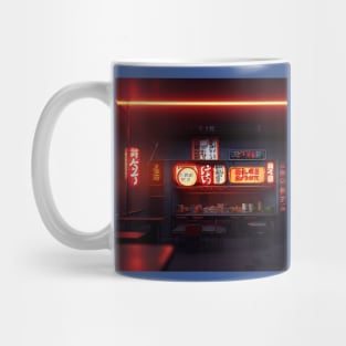 Cyberpunk Tokyo Ramen Shop Mug